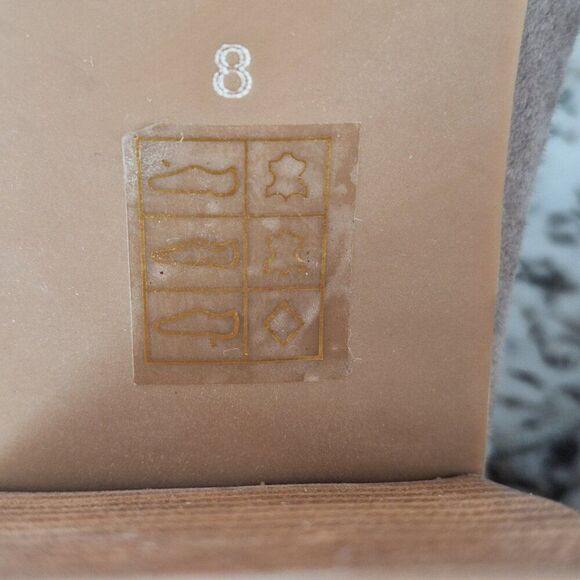 Jeffrey Campbell Gray suede peep toe booties size 8 - Picture 8 of 8